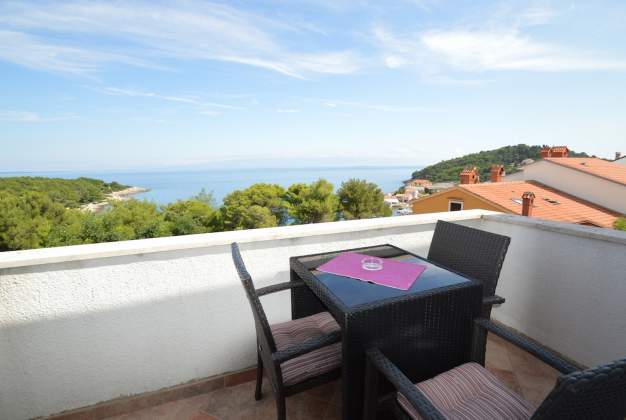 Apartment Adria 1 - Sea view, near the beach, for 3 people, Mali Losinj