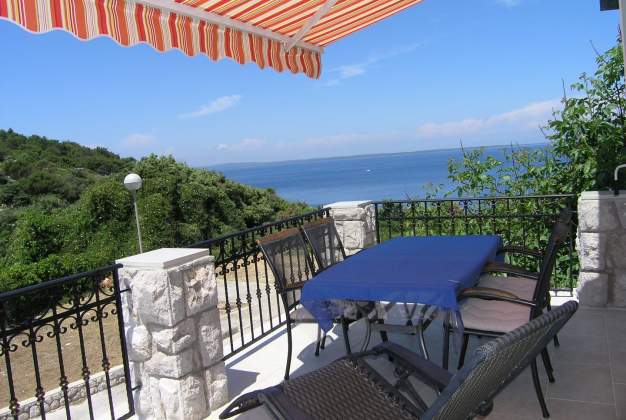 Apartment Vlasta 1, terrace with sea view, Mali Lošinj